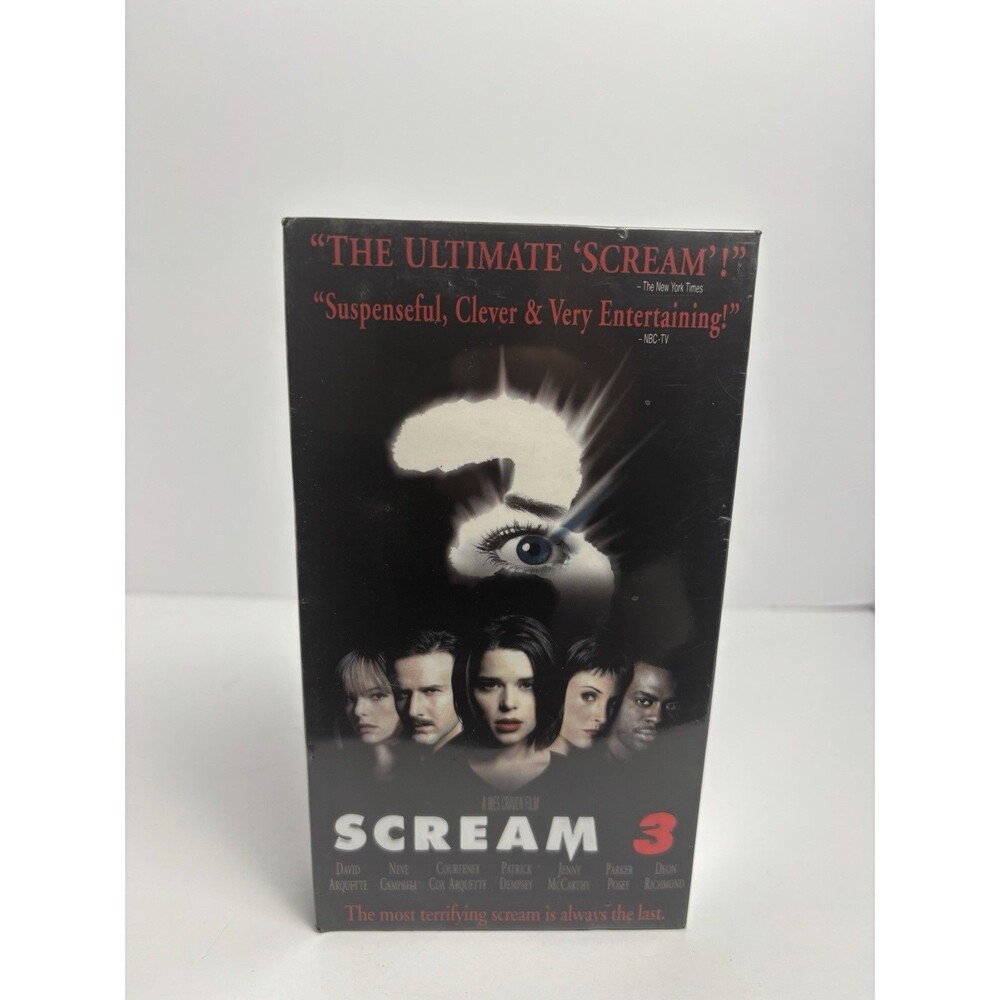 Sealed Scream 3 VHS Horror Movie Vintage New With Watermarks Rare